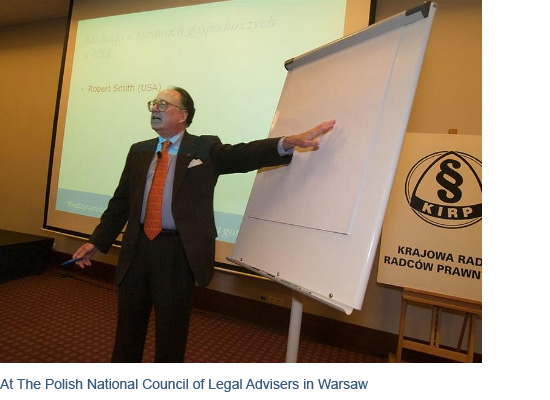 At the Polish National Council of Legal Advisers in Warsaw